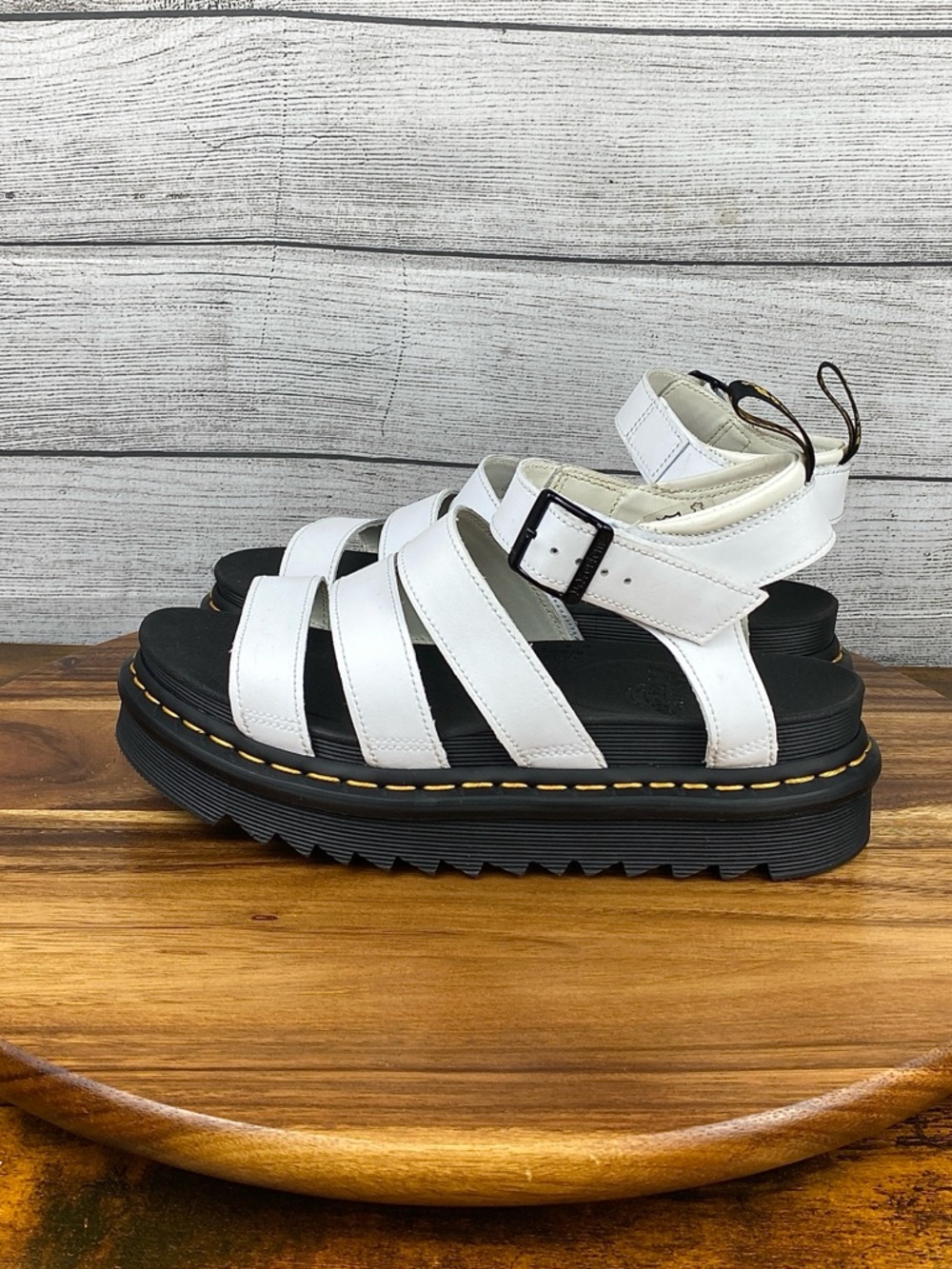Dr. Martens Blaire Platform Ankle Strap Sandal White / Women’s Shoe Size 9